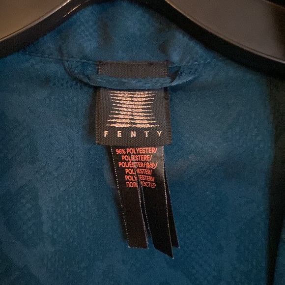 Savage x Fenty Snake Print Emerald Green Robe - Picture 3 of 6